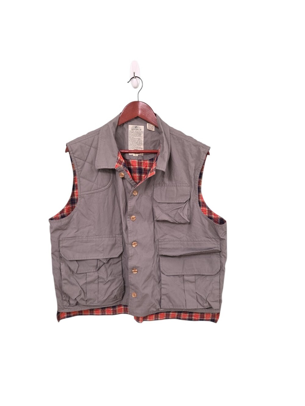 Vintage Bert Pulitzer Survivalon Hiking Outdoor Mens Vest Size XL Nomad